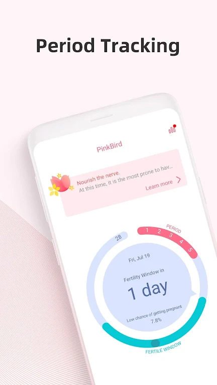 PinkBird Period Tracker Ảnh chụp màn hình 0