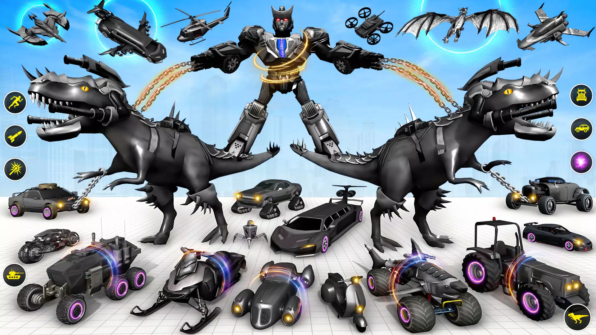 Dino Robot Car Transform Game 스크린샷 1