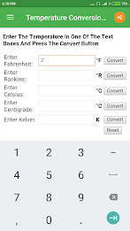 Temperature Converter ภาพหน้าจอ 0