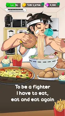 Food Fighter Clicker Games ภาพหน้าจอ 0