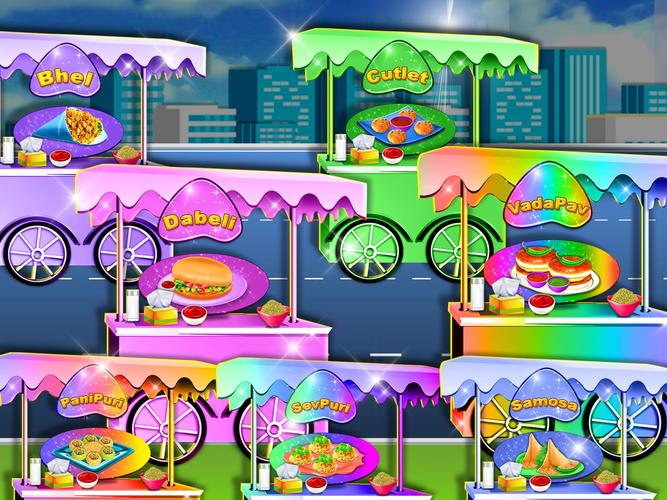 Indian Street Food Cooking Fun Screenshot 1