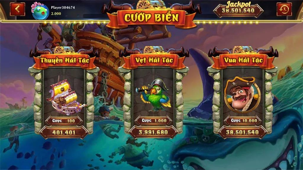 Schermata Bắn Cá Rồng - Bắn Cá Slot 2
