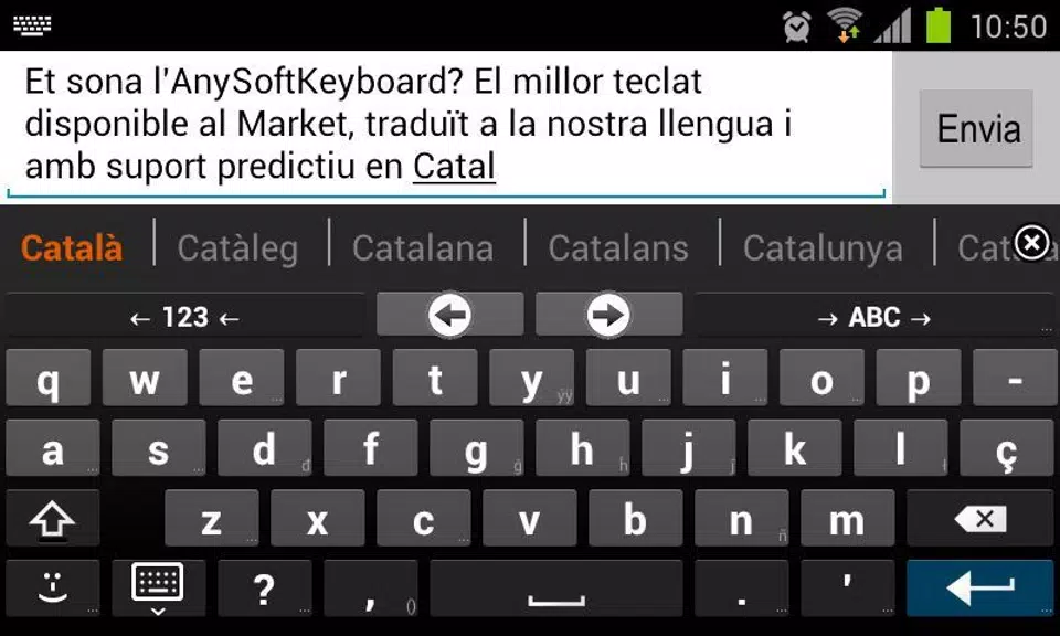 Catalan for AnySoftKeyboard Tangkapan skrin 1