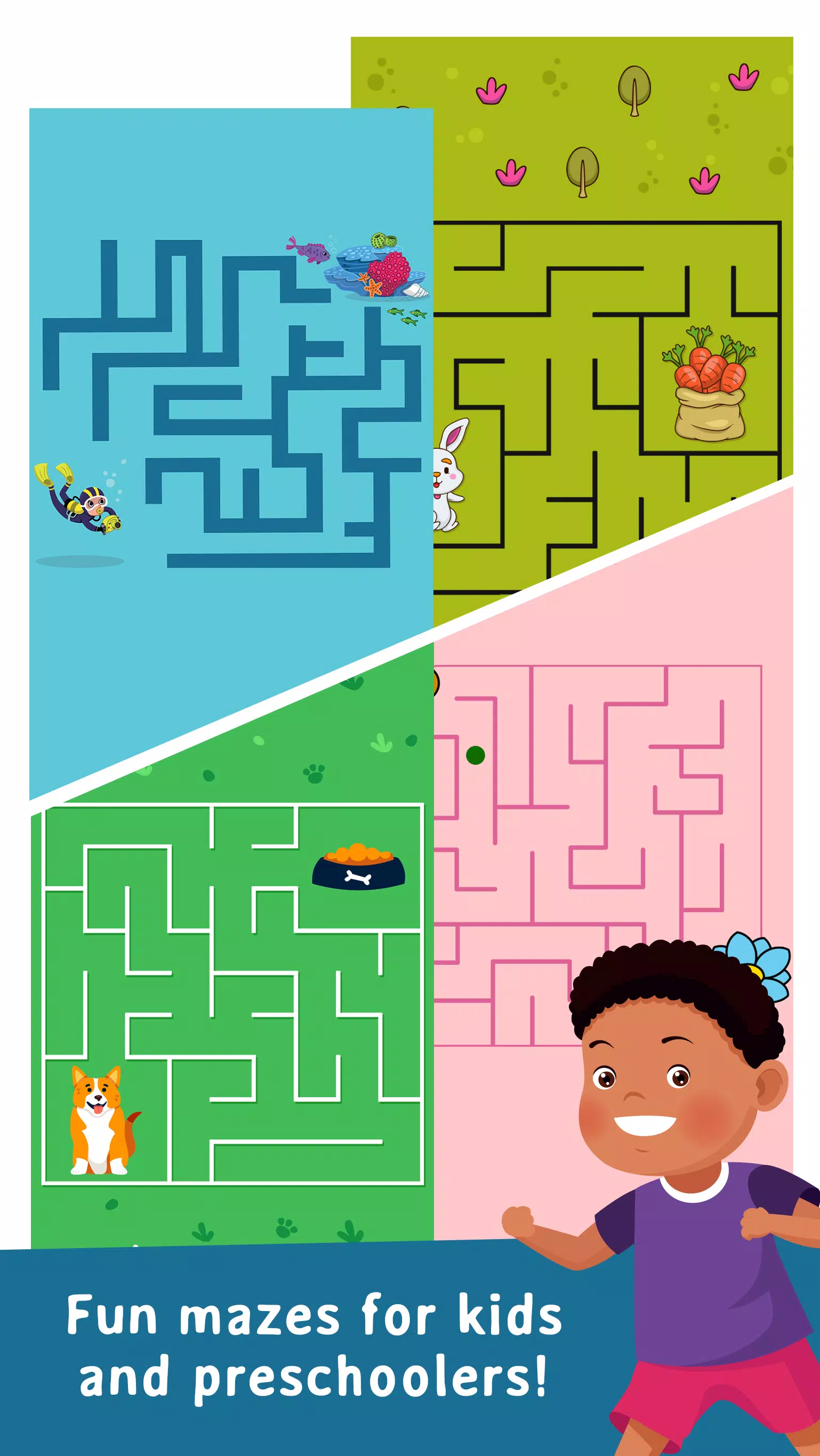 Kids Educational Mazes Puzzle Schermafbeelding 1