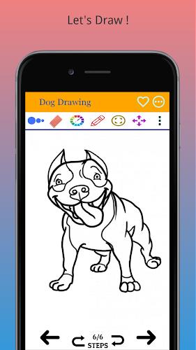 How to Draw Dog Step by Step Captura de pantalla 3