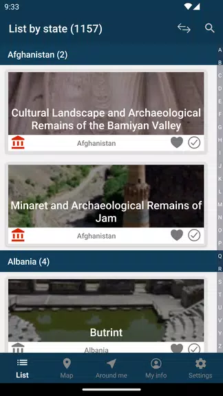 World Heritage - UNESCO List Tangkapan skrin 2