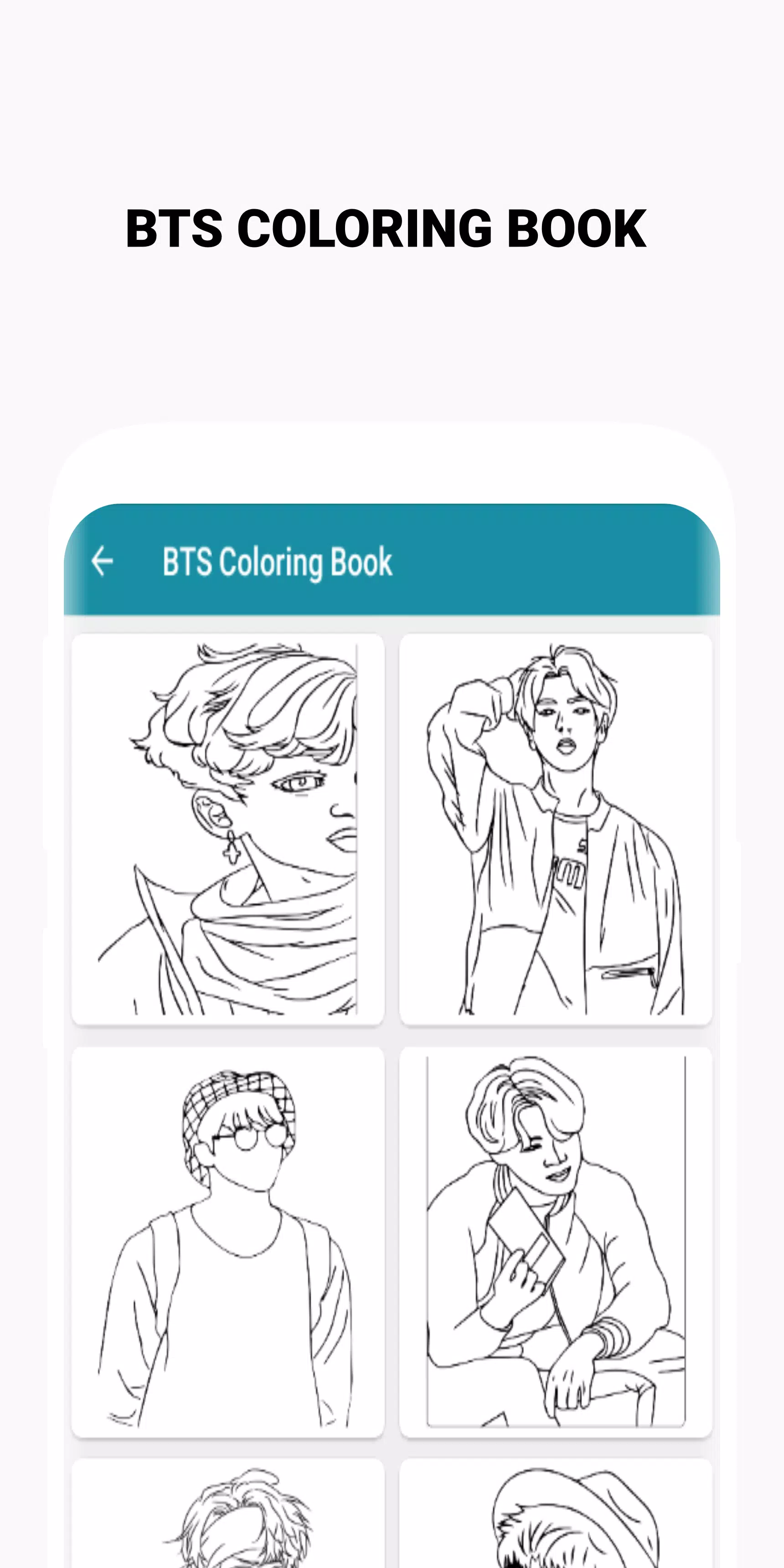 BTS Coloring Book Ảnh chụp màn hình 1