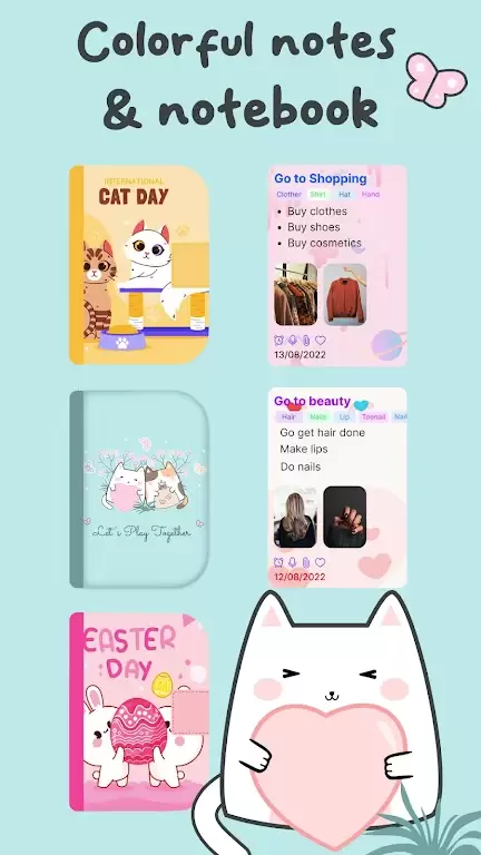 Cute Notes Notebook & Organize Скриншот 0