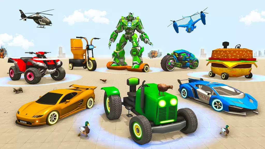 Police Tiger Robot Car Game 3d 스크린샷 3