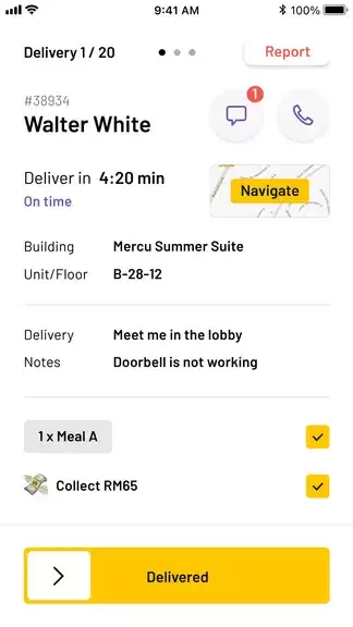 Pop Meals Rider Ảnh chụp màn hình 2