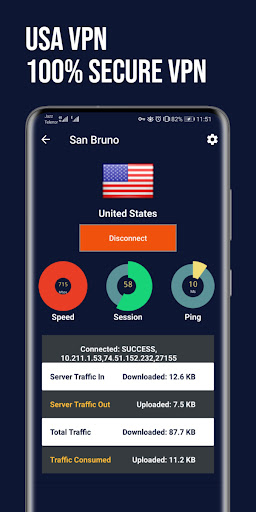 USA VPN Fast: Secure VPN Proxy Captura de pantalla 3