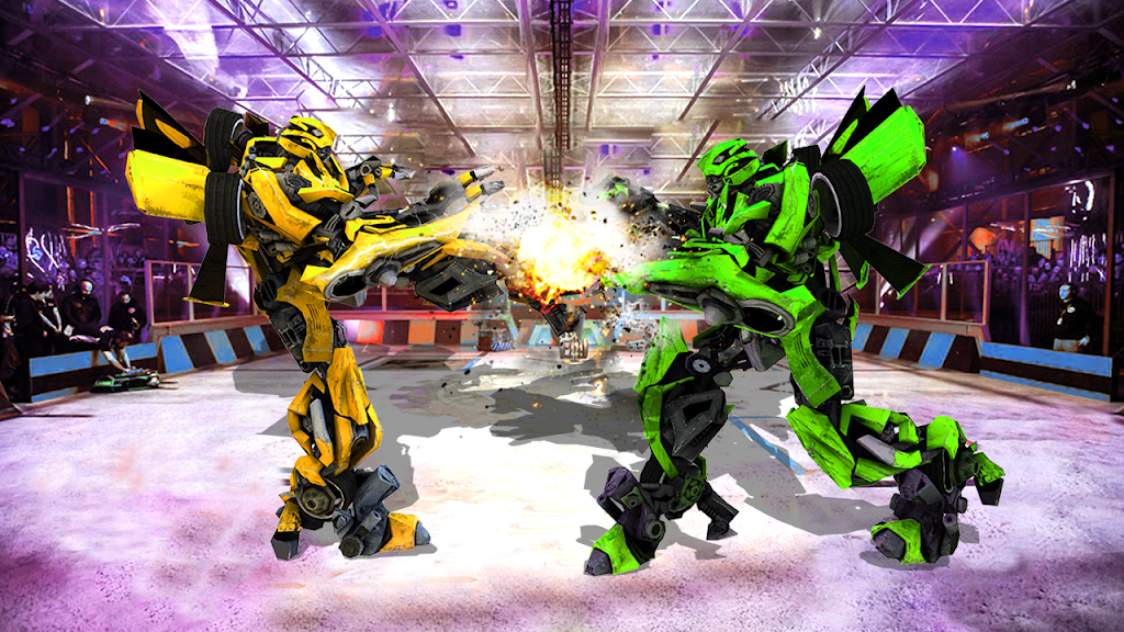 Futuristic Robot City Fighting 3D Game Captura de pantalla 0