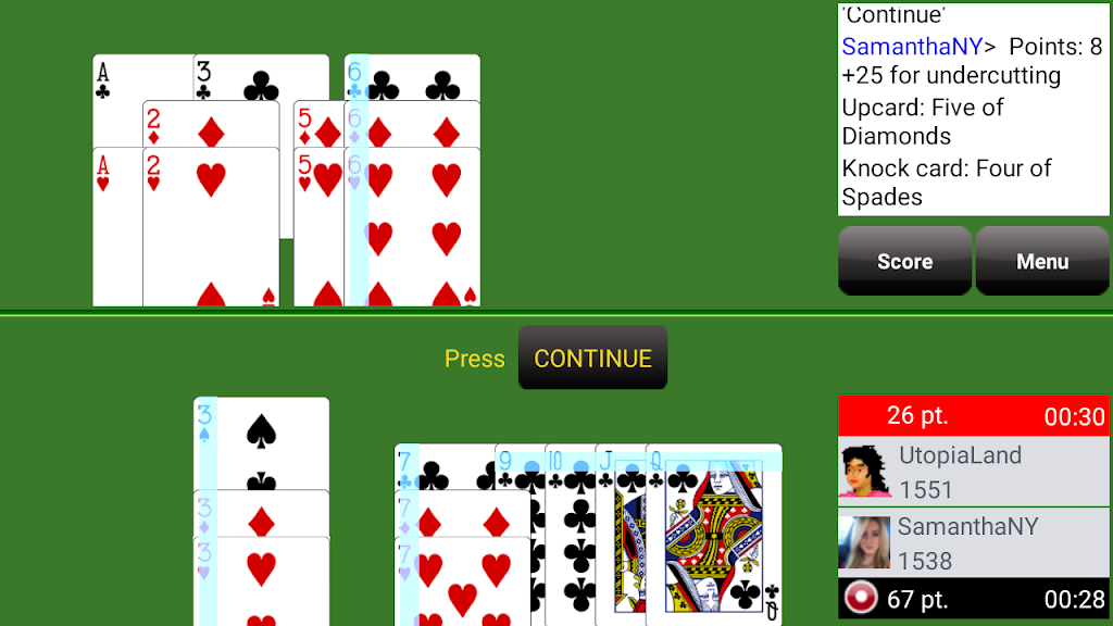 Gin Rummy Club Tangkapan skrin 1