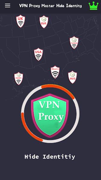 VPN Proxy Master Hide Identity Schermafbeelding 1