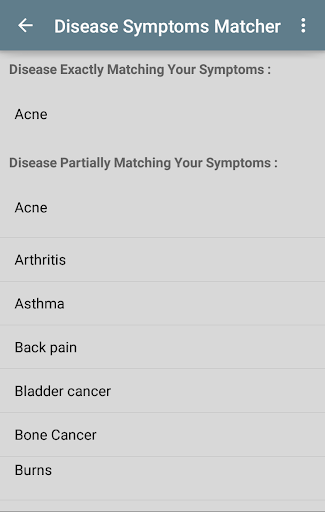 Disease Symptoms Matcher應用截圖第0張