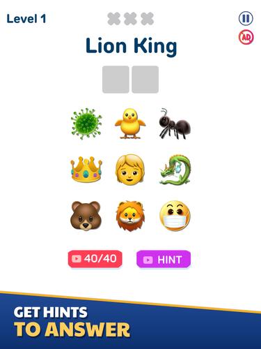 Emoji Quiz Ảnh chụp màn hình 1