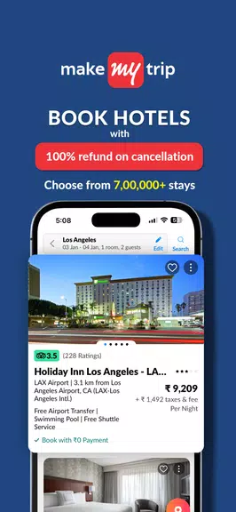 MakeMyTrip Hotels, Flight, Bus應用截圖第3張