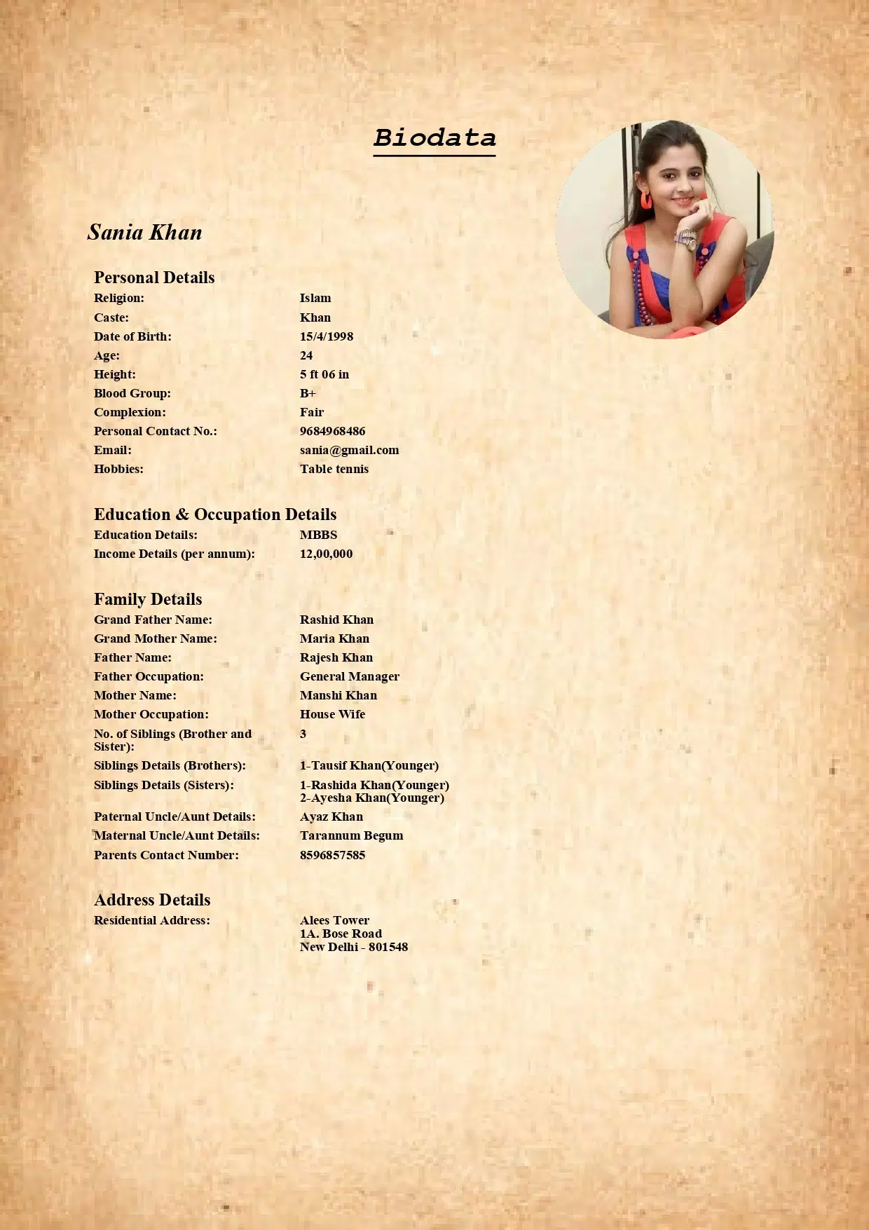 Muslim Marriage Biodata Maker Screenshot 3