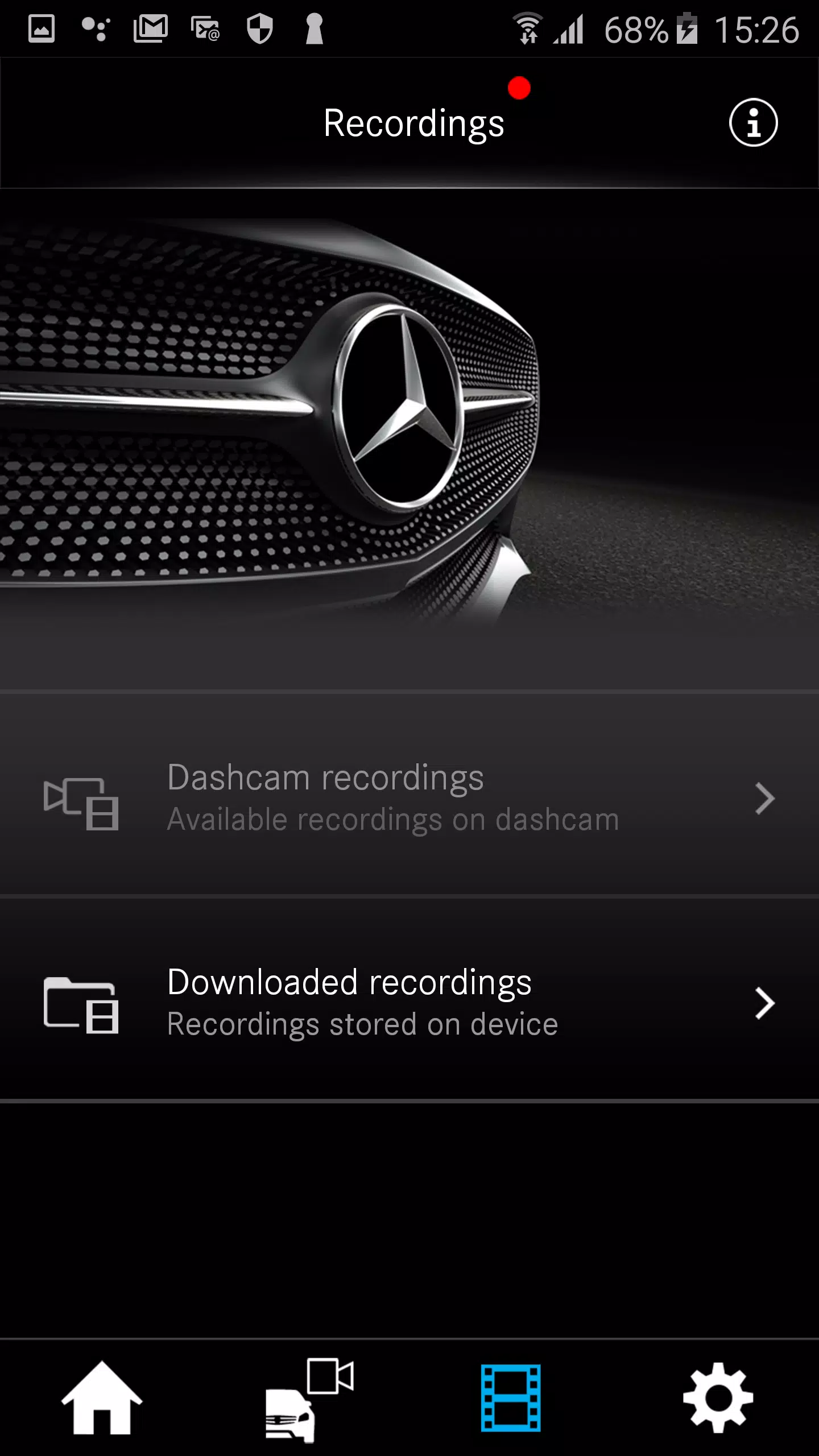 Mercedes-Benz Dashcam Screenshot 1