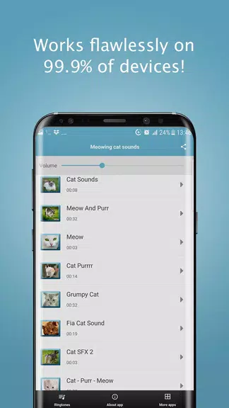 Meowing Cat Sounds Ringtones Capture d'écran 3