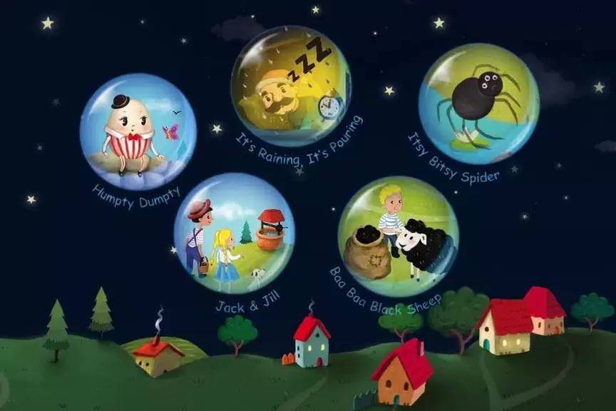 Cute Nursery Rhymes, Poems & Songs For Kids Free Schermafbeelding 0