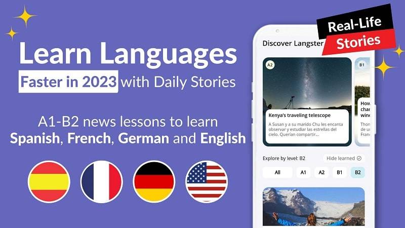 Learn Languages with Langster স্ক্রিনশট 0