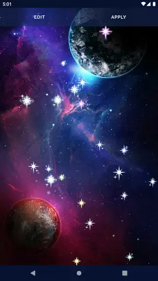 Galaxy Universe Live Wallpaper Zrzut ekranu 3