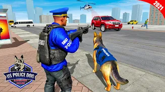 US Police Dog Crime Chase Game Скриншот 2