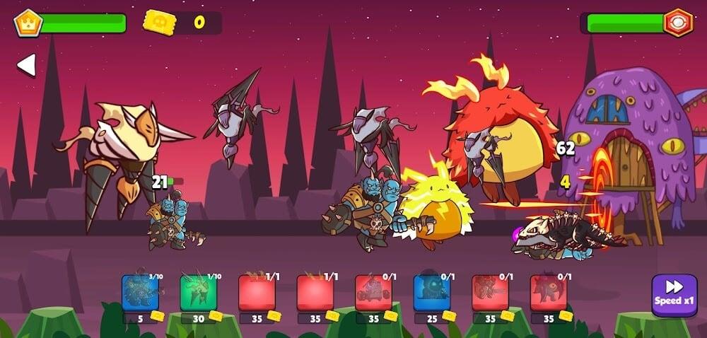 Heroes vs Monsters: Tower War Screenshot 1