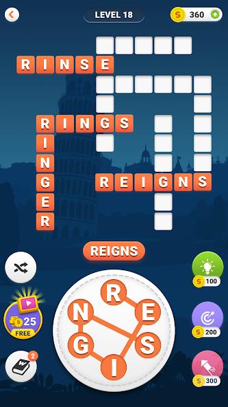 Word Search: Crossword puzzle Mod Ảnh chụp màn hình 2