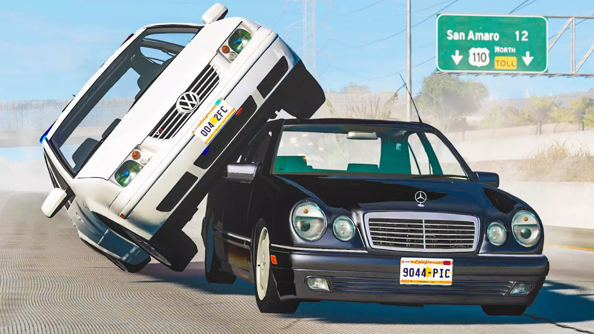 Realistic Car Crash Simulator Tangkapan skrin 1