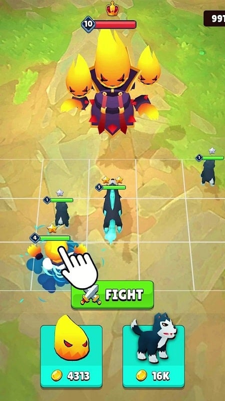 Merge Battle Tactics ภาพหน้าจอ 1