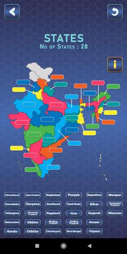 India Mapper-(India Map Game) Скриншот 3