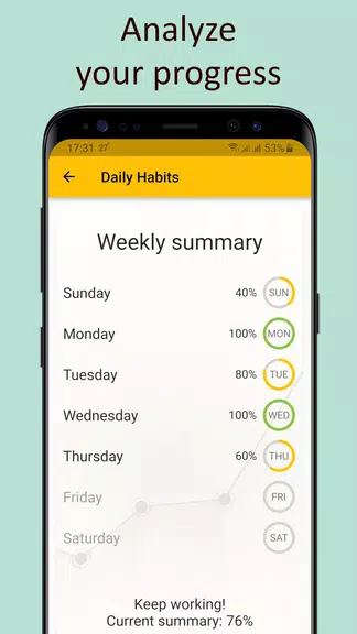 Daily activities tracker ภาพหน้าจอ 2