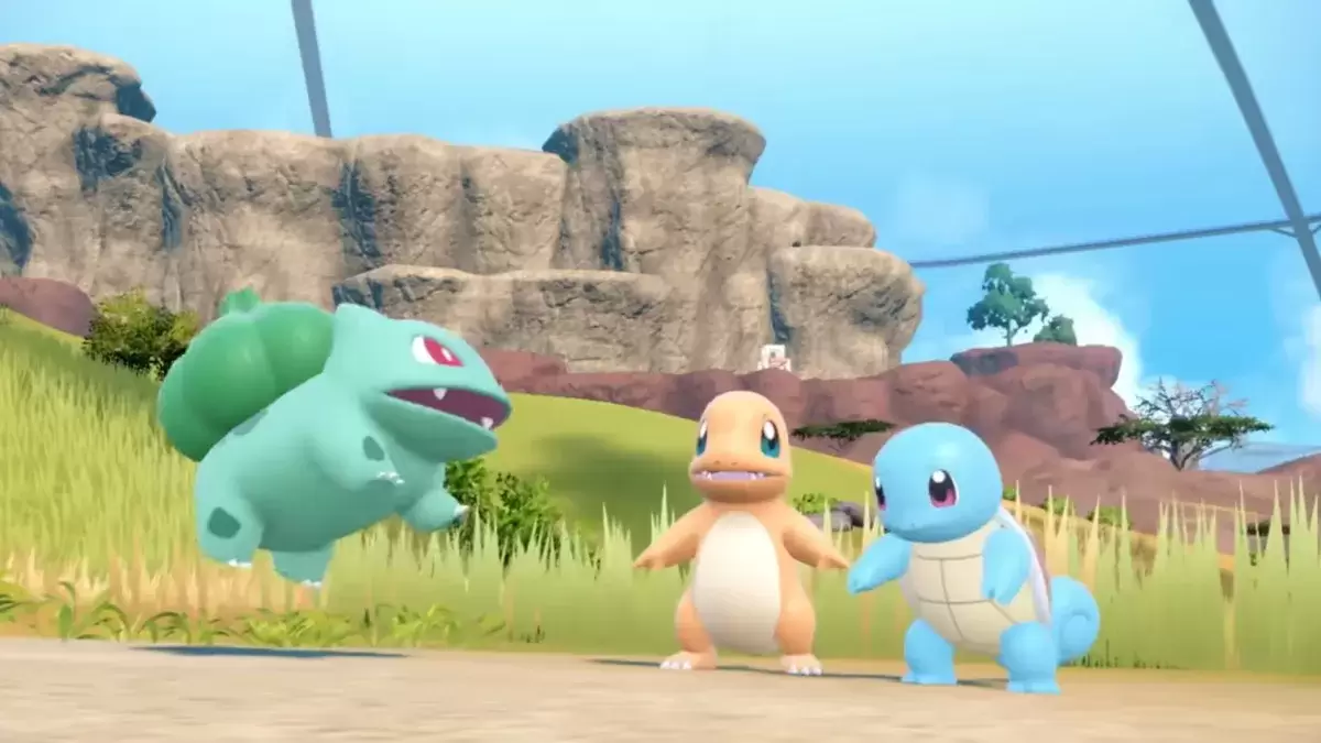 Gen 1 Starter Bulbasaur, Charmander und Squirtle in Pokémon Scarlet & Violet