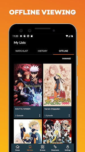 Crunchyroll Schermafbeelding 1