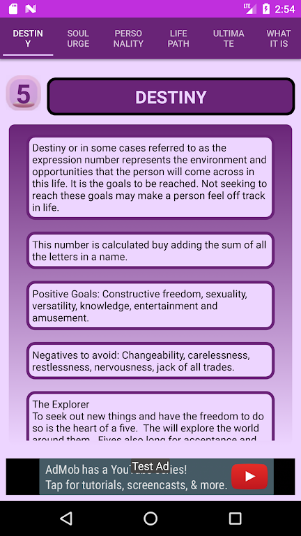 Pythagorean Numerology Calculator ภาพหน้าจอ 2