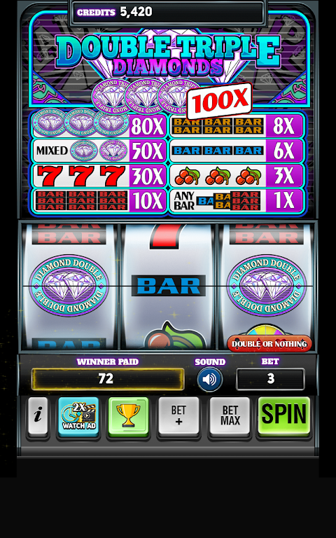 Diamond Deluxe Casino - Free Slot Machines 스크린샷 2