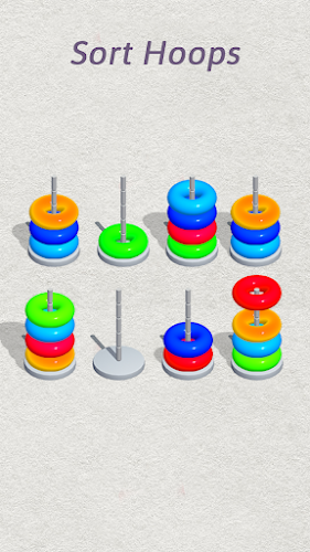 Color Hoop Sort - Color Sort ဖန်သားပြင်ဓာတ်ပုံ 0