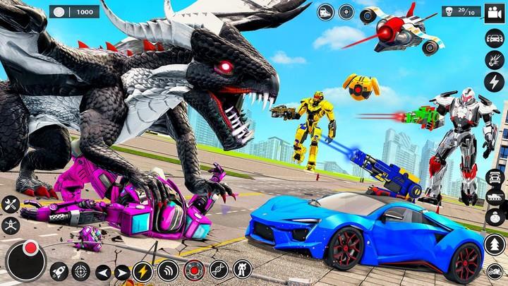 Bee Robot Car Transform Games Captura de tela 1