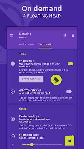 Rotation | Orientation Manager Capture d'écran 2