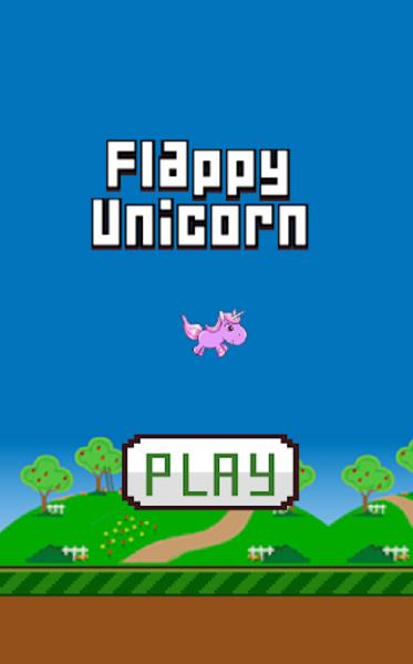 Flappy Unicorn Schermafbeelding 0