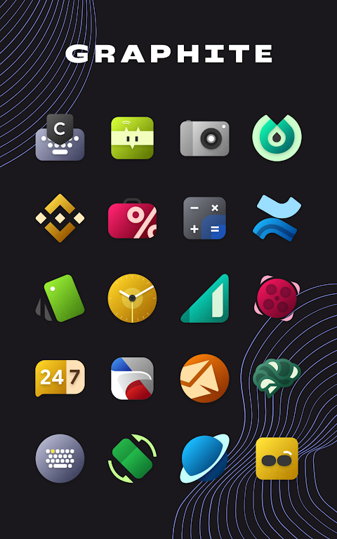Graphite Icon Pack Mod应用截图第1张