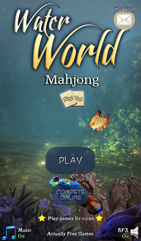 Hidden Mahjong: Underwater World应用截图第0张