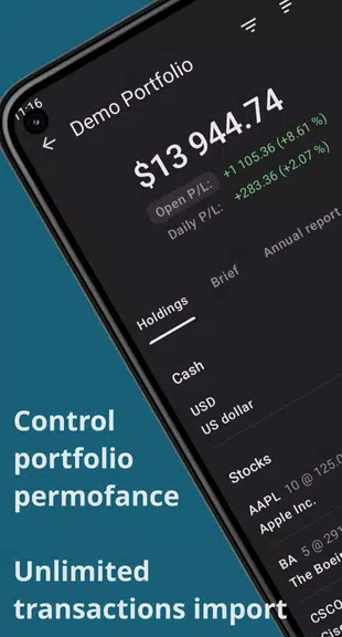 Investing portfolio tracker Скриншот 0