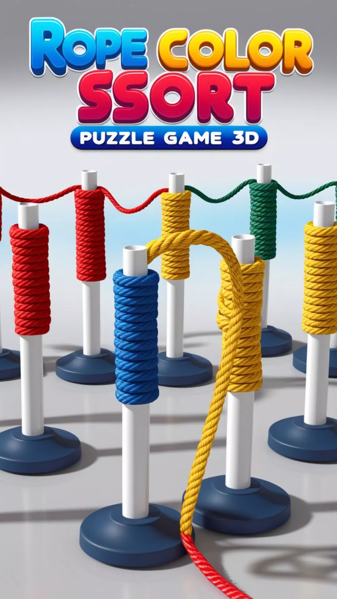 Rope Color Sort Puzzle Game 3D 스크린샷 3