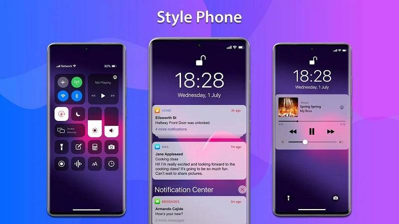 MiniPhone Launcher Launcher OS Ảnh chụp màn hình 2