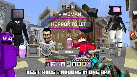 Horror Toilet Mods Minecraft ဖန်သားပြင်ဓာတ်ပုံ 1