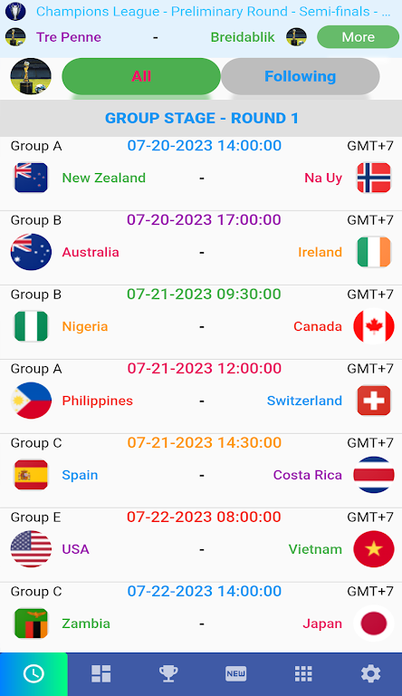 Female Cup Matches应用截图第0张