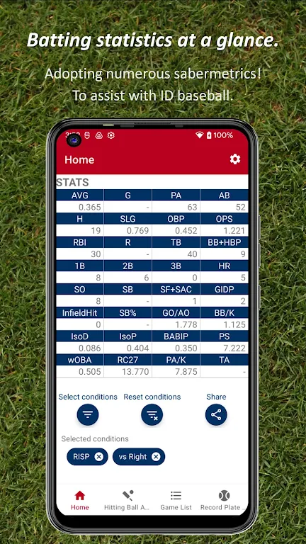 Batting STATS Manager Tangkapan skrin 0